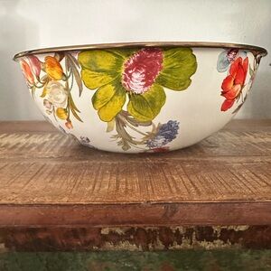 MacKenzie-Childs Flower Market Enamel Bowl (large)